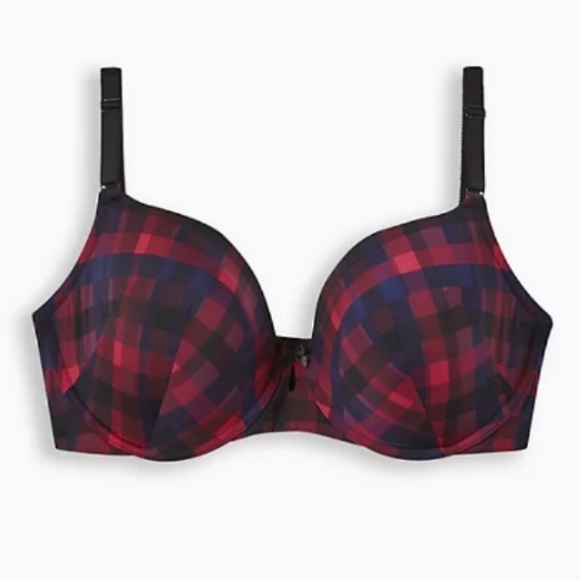 🆕 T-Shirt Lightly Lined Print 360° Back Smoothing™ Bra 40F NWT Torrid New! - Picture 1 of 4
